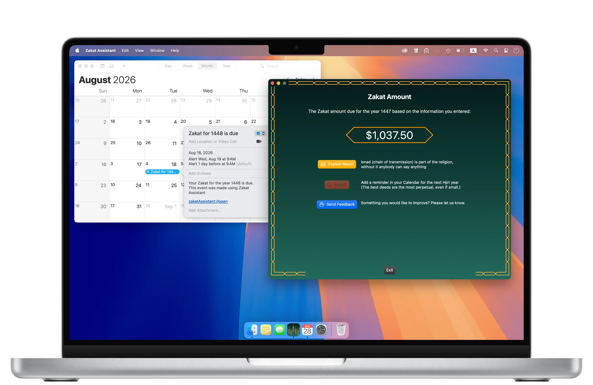 Showcase Zakat assistant